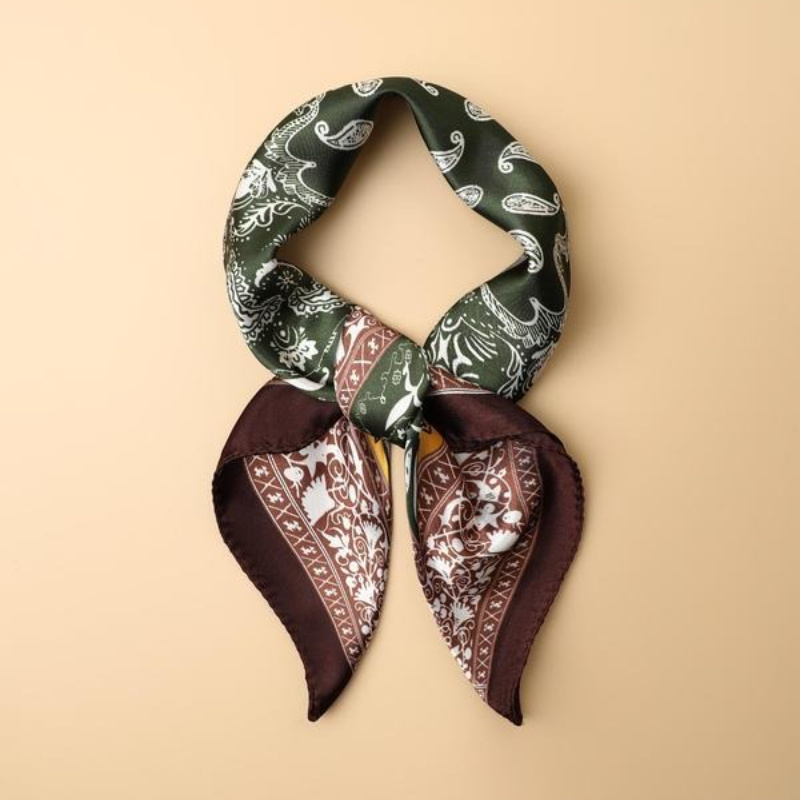 Shawl Wrap Winter - Envoltura cuadrada con estampado de cachemira,