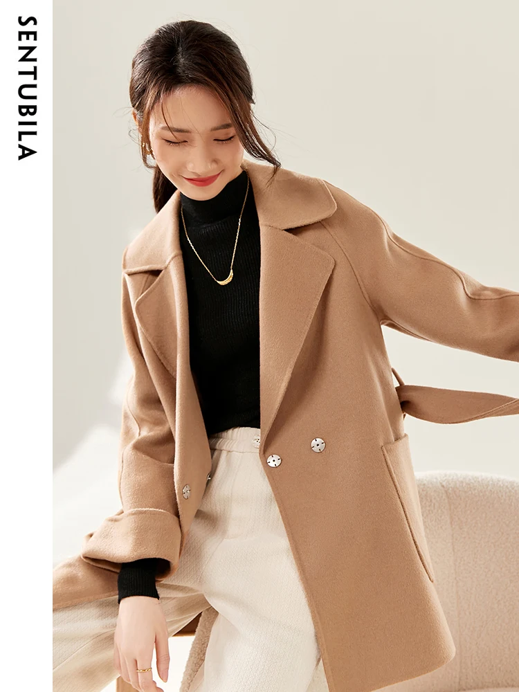 SENTUBILA, abrigos de lana de  - Wool Coat Peacoat reseña y precio