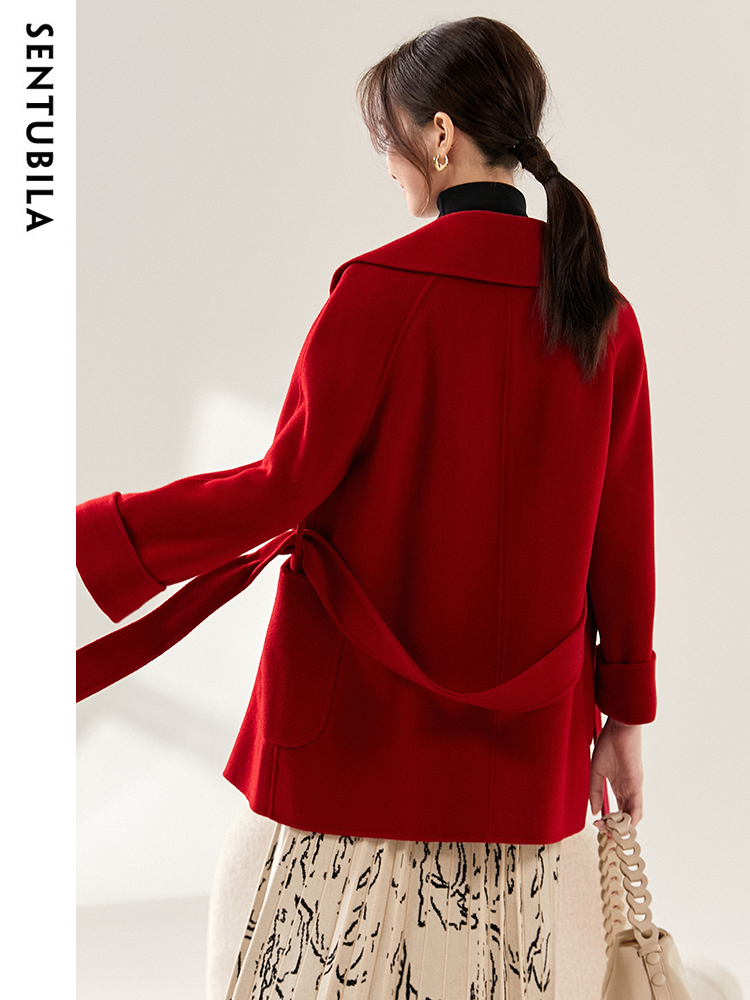 SENTUBILA, abrigos de lana de  - Wool Coat Peacoat reseña y precio
