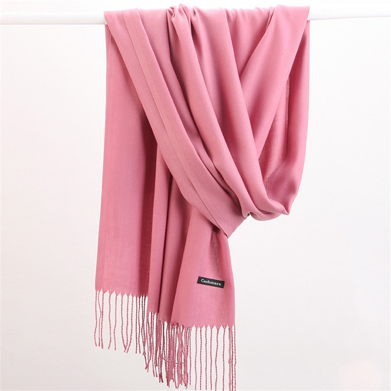 Moda Color sólido 2023 bufanda - Cashmere Pashmina Wrap reseña y precio