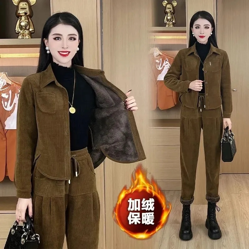 Conjuntos de pana gruesa para  - Corduroy Pant Warm reseña y precio