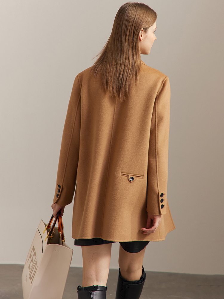 AMII-abrigo de lana minimalist - Wool Coat Peacoat reseña y precio