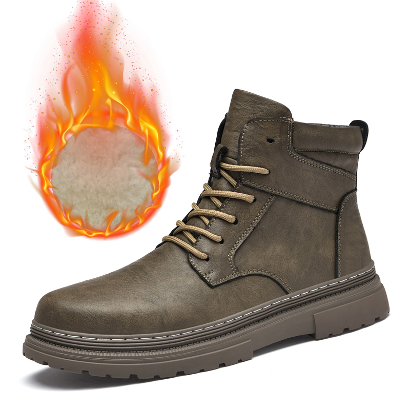Zapatos cálidos de cuero Para  - Waterproof Winter Boot reseña y precio