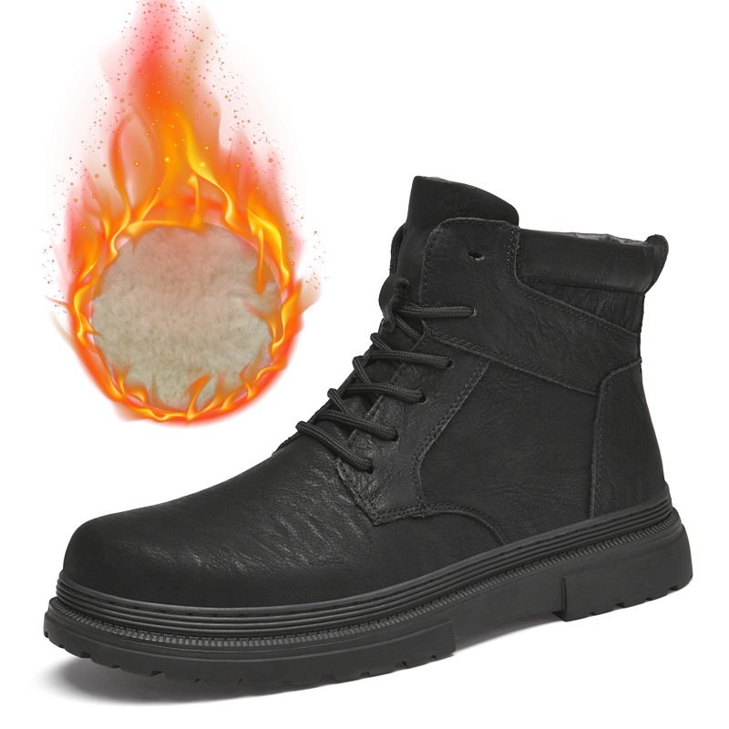 Zapatos cálidos de cuero Para  - Waterproof Winter Boot reseña y precio