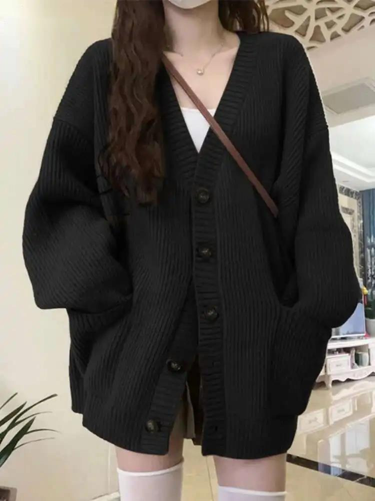 Cárdigan holgado de manga larg - Wool Coat Peacoat reseña y precio
